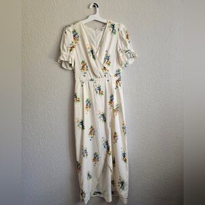 New Madewell midi flower dress